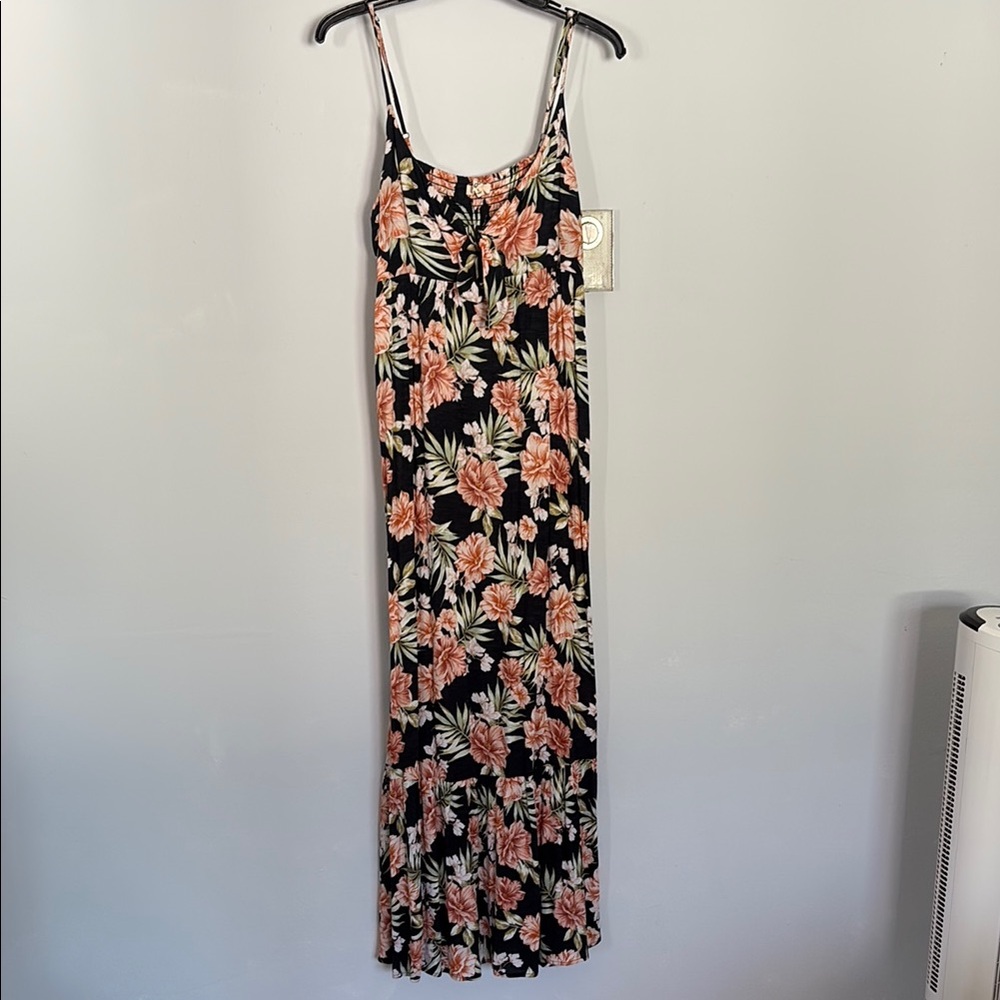 Floral Black Maxi Dress